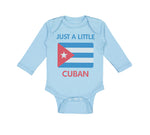 Long Sleeve Bodysuit Baby Just A Little Cuban Boy & Girl Clothes Cotton