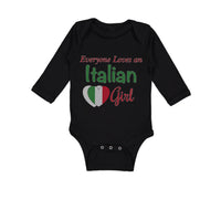 Long Sleeve Bodysuit Baby Everyone Loves An Italian Girl Boy & Girl Clothes - Cute Rascals