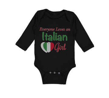 Long Sleeve Bodysuit Baby Everyone Loves An Italian Girl Boy & Girl Clothes