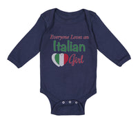 Long Sleeve Bodysuit Baby Everyone Loves An Italian Girl Boy & Girl Clothes - Cute Rascals