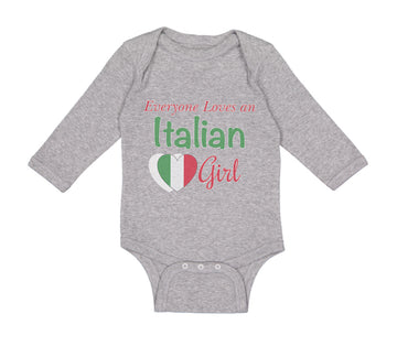 Long Sleeve Bodysuit Baby Everyone Loves An Italian Girl Boy & Girl Clothes