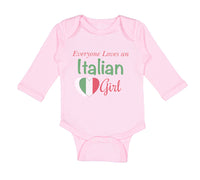 Long Sleeve Bodysuit Baby Everyone Loves An Italian Girl Boy & Girl Clothes - Cute Rascals