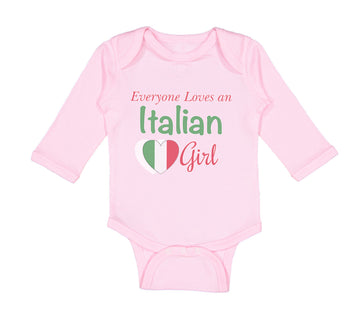 Long Sleeve Bodysuit Baby Everyone Loves An Italian Girl Boy & Girl Clothes