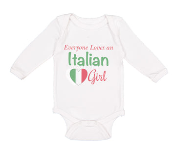 Long Sleeve Bodysuit Baby Everyone Loves An Italian Girl Boy & Girl Clothes