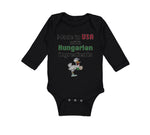 Long Sleeve Bodysuit Baby Made in The Usa with Hungarian Ingredients Cotton