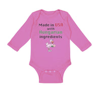 Long Sleeve Bodysuit Baby Made in The Usa with Hungarian Ingredients Cotton