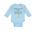 Long Sleeve Bodysuit Baby Made in The Usa with Hungarian Ingredients Cotton