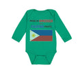Long Sleeve Bodysuit Baby Made in America with Filipino Parts B Cotton