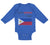 Long Sleeve Bodysuit Baby Made in America with Filipino Parts B Cotton