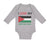 Long Sleeve Bodysuit Baby I Love My Jordanian Dad Style A Boy & Girl Clothes