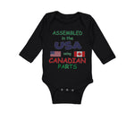 Long Sleeve Bodysuit Baby Assembled in The Usa Using Canadian Parts Cotton - Cute Rascals