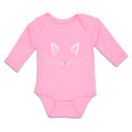 Long Sleeve Bodysuit Baby Cat Face Whisker Boy & Girl Clothes Cotton