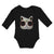 Long Sleeve Bodysuit Baby Cat Head with Sun Glass Boy & Girl Clothes Cotton - Cute Rascals