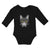 Long Sleeve Bodysuit Baby Staring Cat with Sunglass Boy & Girl Clothes Cotton