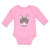 Long Sleeve Bodysuit Baby Staring Cat with Sunglass Boy & Girl Clothes Cotton