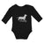 Long Sleeve Bodysuit Baby Family Pet Animal Dog Walking Silhouette Cotton - Cute Rascals