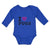 Long Sleeve Bodysuit Baby I Love Pugs with Heart Symbol Boy & Girl Clothes