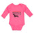 Long Sleeve Bodysuit Baby Warning Protected by Weiner Dog! Boy & Girl Clothes