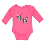 Long Sleeve Bodysuit Baby Cute Dog Buddies Heads and Faces Boy & Girl Clothes - Cute Rascals