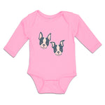 Long Sleeve Bodysuit Baby Cute Dog Buddies Heads and Faces Boy & Girl Clothes - Cute Rascals