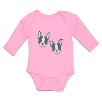 Long Sleeve Bodysuit Baby Cute Dog Buddies Heads and Faces Boy & Girl Clothes - Cute Rascals