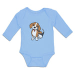 Long Sleeve Bodysuit Baby Cute Little Puppy Dog Love with Toungue out Cotton - Cute Rascals