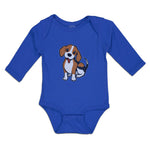 Long Sleeve Bodysuit Baby Cute Little Puppy Dog Love with Toungue out Cotton - Cute Rascals