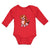 Long Sleeve Bodysuit Baby Cute Little Puppy Dog Love with Toungue out Cotton - Cute Rascals