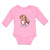 Long Sleeve Bodysuit Baby Cute Little Puppy Dog Love with Toungue out Cotton - Cute Rascals