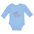 Long Sleeve Bodysuit Baby Horse Animal Love Running Boy & Girl Clothes Cotton