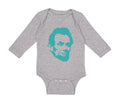 Long Sleeve Bodysuit Baby Abraham Lincoln President Style A Boy & Girl Clothes