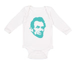 Long Sleeve Bodysuit Baby Abraham Lincoln President Style A Boy & Girl Clothes - Cute Rascals