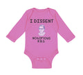 Long Sleeve Bodysuit Baby I Dissent Notorious R.B.G Ruth Bader Ginsburg Cotton