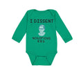 Long Sleeve Bodysuit Baby I Dissent Notorious R.B.G Ruth Bader Ginsburg Cotton