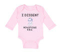 Long Sleeve Bodysuit Baby I Dissent Notorious R.B.G Ruth Bader Ginsburg Cotton