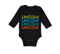 Long Sleeve Bodysuit Baby Abraham Lincoln President Style C Boy & Girl Clothes