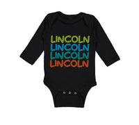 Long Sleeve Bodysuit Baby Abraham Lincoln President Style C Boy & Girl Clothes - Cute Rascals