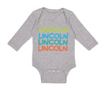 Long Sleeve Bodysuit Baby Abraham Lincoln President Style C Boy & Girl Clothes - Cute Rascals
