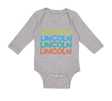 Long Sleeve Bodysuit Baby Abraham Lincoln President Style C Boy & Girl Clothes