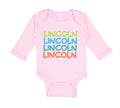 Long Sleeve Bodysuit Baby Abraham Lincoln President Style C Boy & Girl Clothes