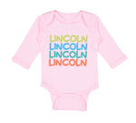 Long Sleeve Bodysuit Baby Abraham Lincoln President Style C Boy & Girl Clothes - Cute Rascals