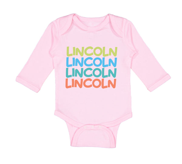 Cute Rascals® Long Sleeve Bodysuit Baby Abraham Lincoln Style C