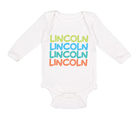 Long Sleeve Bodysuit Baby Abraham Lincoln President Style C Boy & Girl Clothes - Cute Rascals