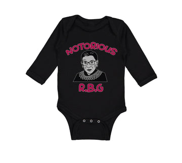 Long Sleeve Bodysuit Baby Notorious R.B.G Ruth Bader Ginsburg Boy & Girl Clothes