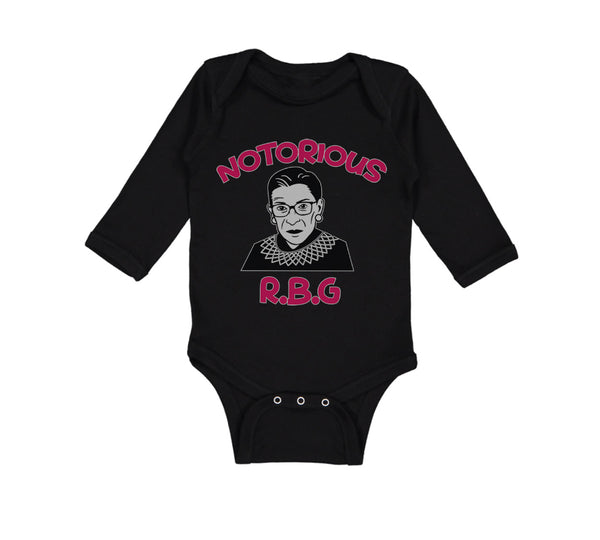 Long Sleeve Bodysuit Baby Notorious R.B.G Ruth Bader Ginsburg Boy & Girl Clothes