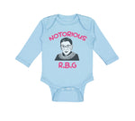 Long Sleeve Bodysuit Baby Notorious R.B.G Ruth Bader Ginsburg Boy & Girl Clothes