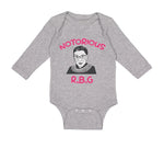 Long Sleeve Bodysuit Baby Notorious R.B.G Ruth Bader Ginsburg Boy & Girl Clothes