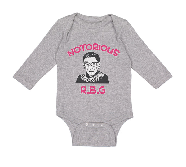 Long Sleeve Bodysuit Baby Notorious R.B.G Ruth Bader Ginsburg Boy & Girl Clothes