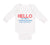 Long Sleeve Bodysuit Baby Hello My Name Is Stormageddon Dark Lord of All Cotton - Cute Rascals