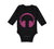 Long Sleeve Bodysuit Baby Headphones Dj Music Style C Boy & Girl Clothes Cotton - Cute Rascals